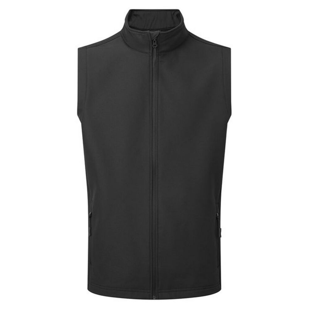 Premier Mens Windchecker Recycled Printable Vest / Black